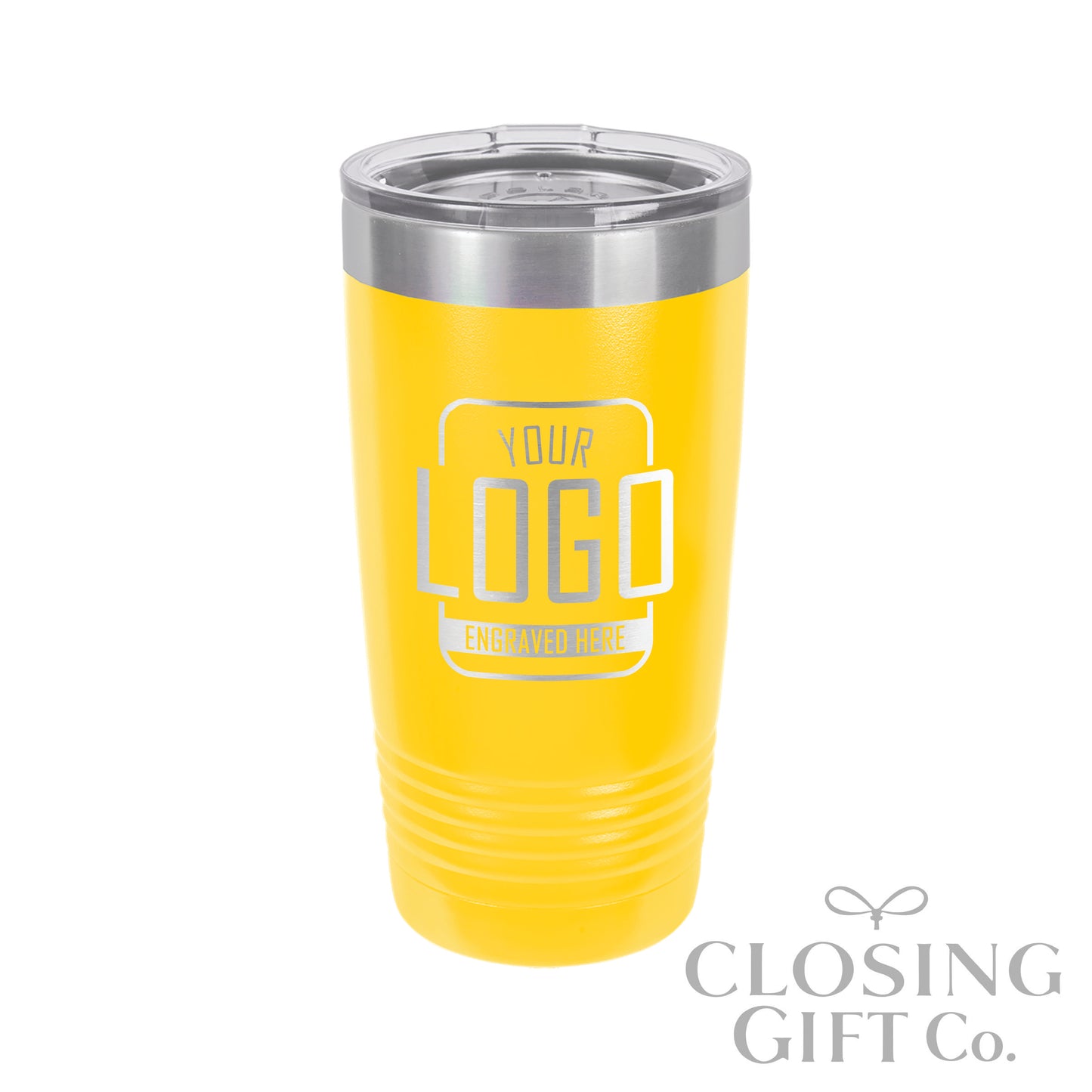 Custom Logo 20oz Tumbler | Realtor Promotional Drinkware | Engraved Logo Gift