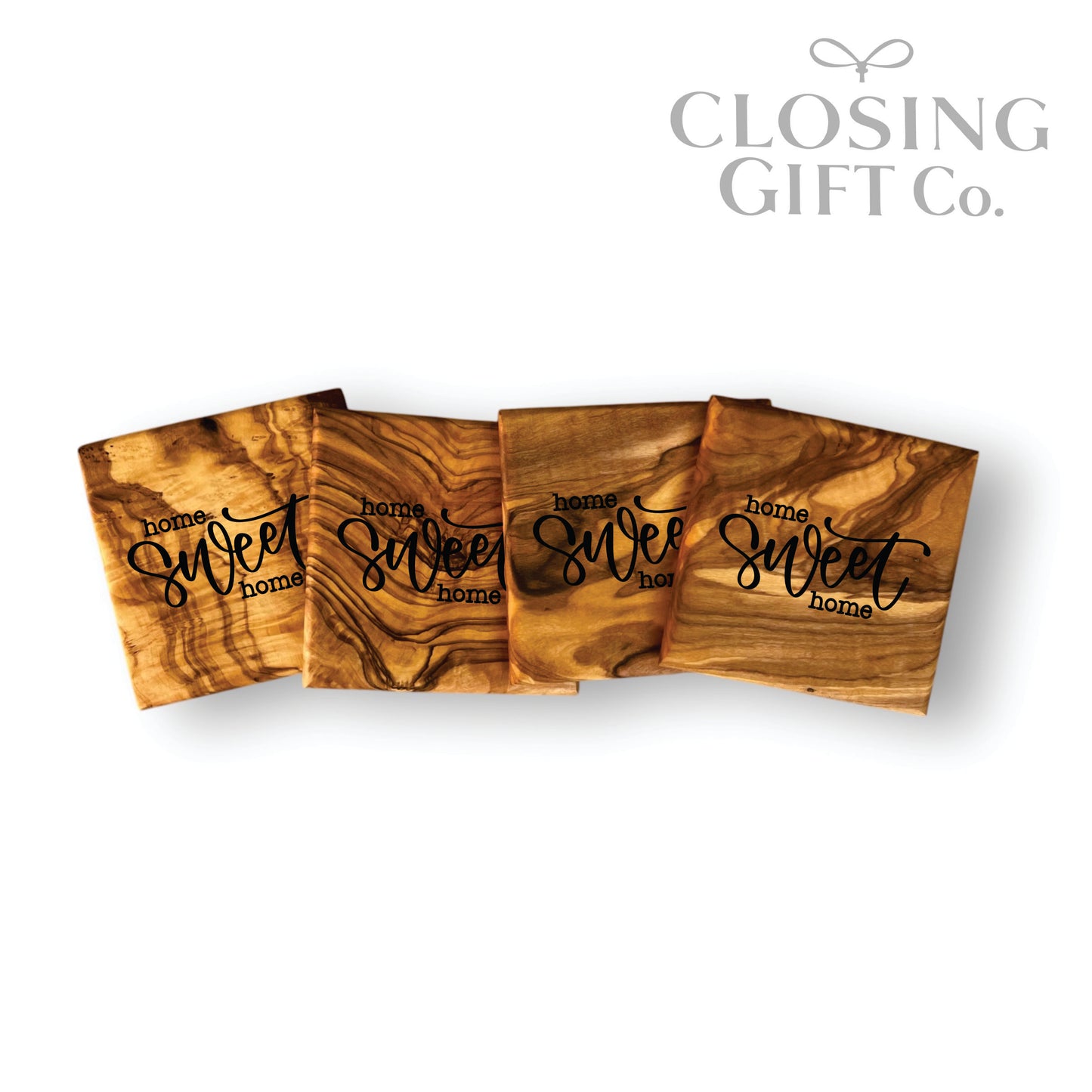 OLIVE WOOD COASTER SET IN BULK - BUY MORE / SAVE MORE!
