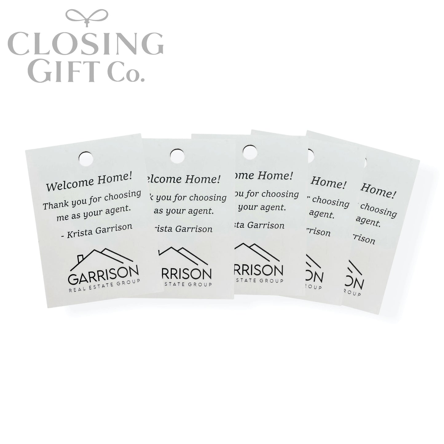 CUSTOM ENGRAVED RECTANGLE SHAPE ACRYLIC GIFT TAG
