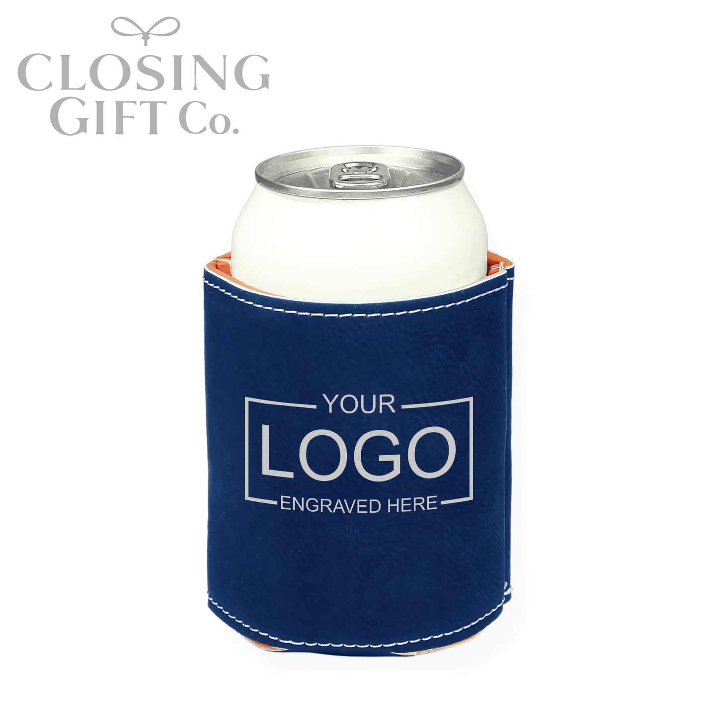 LEATHERETTE BEVERAGE HOLDER - ENGRAVED WITH YOUR LOGO