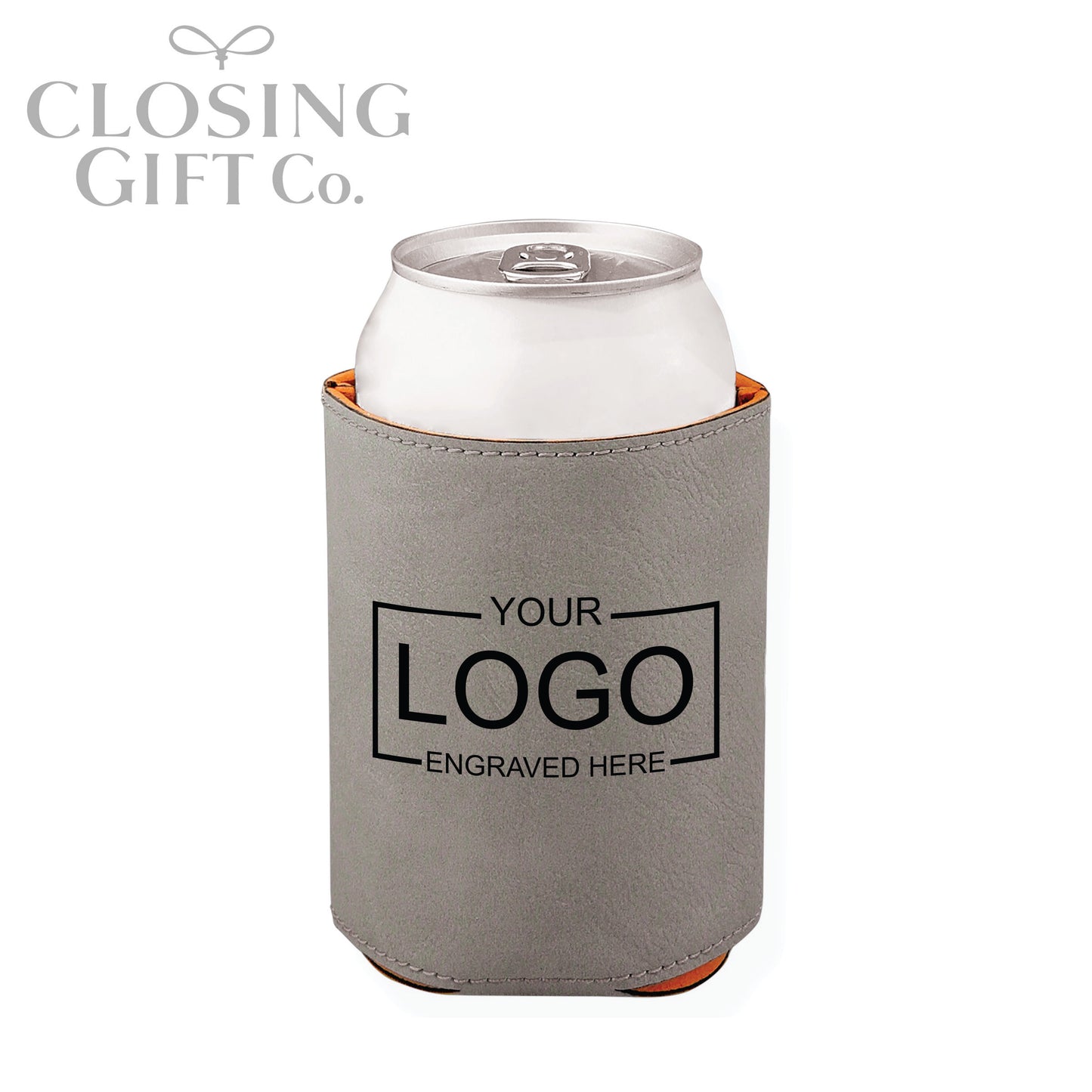 LEATHERETTE BEVERAGE HOLDER - ENGRAVED WITH YOUR LOGO