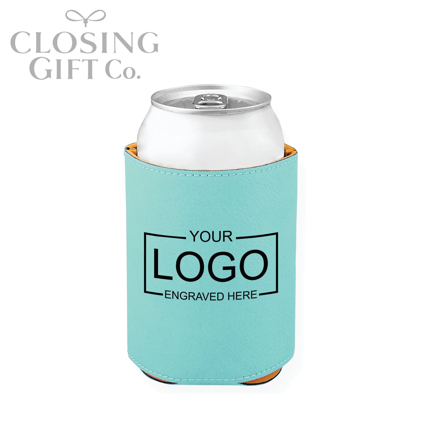 LEATHERETTE BEVERAGE HOLDER - ENGRAVED WITH YOUR LOGO