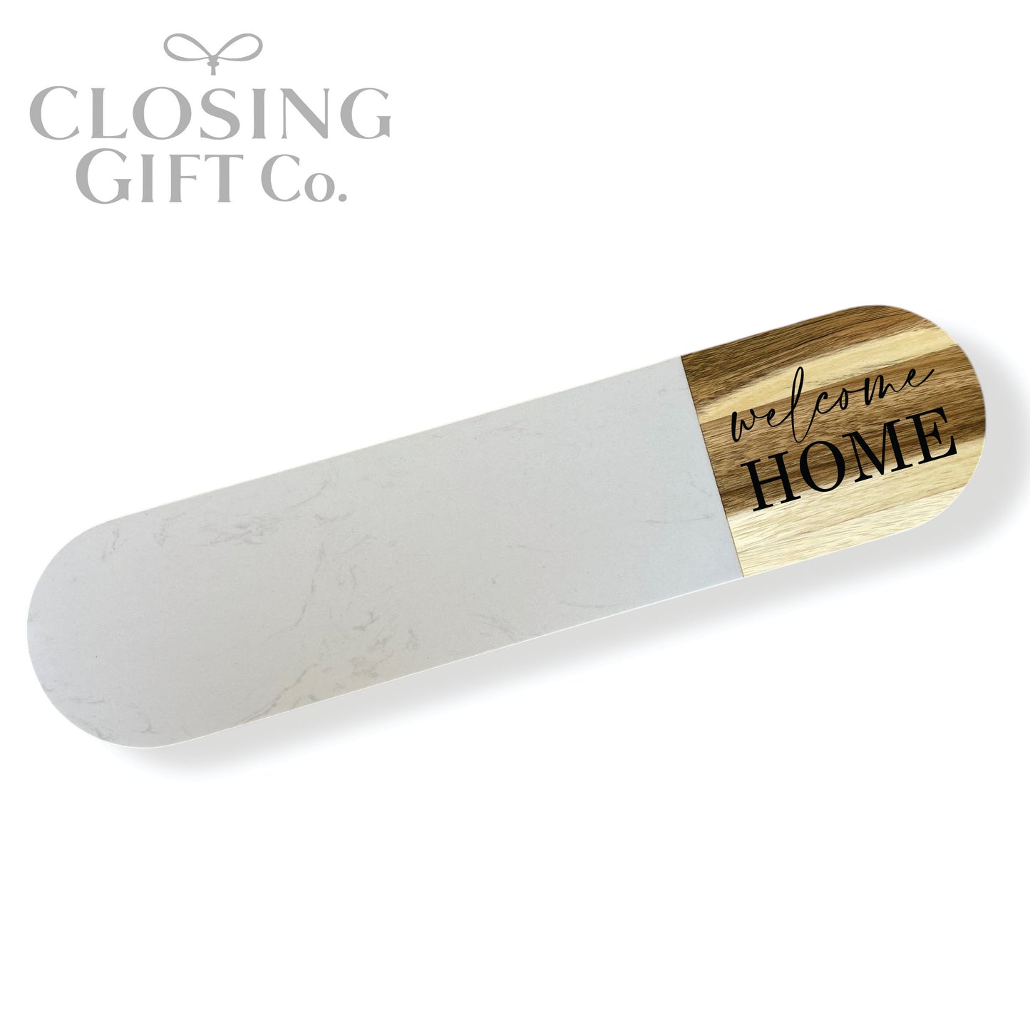 OVAL ACACIA WOOD & MARBLE CUTTING BOARD IN BULK - BUY MORE / SAVE MORE!
