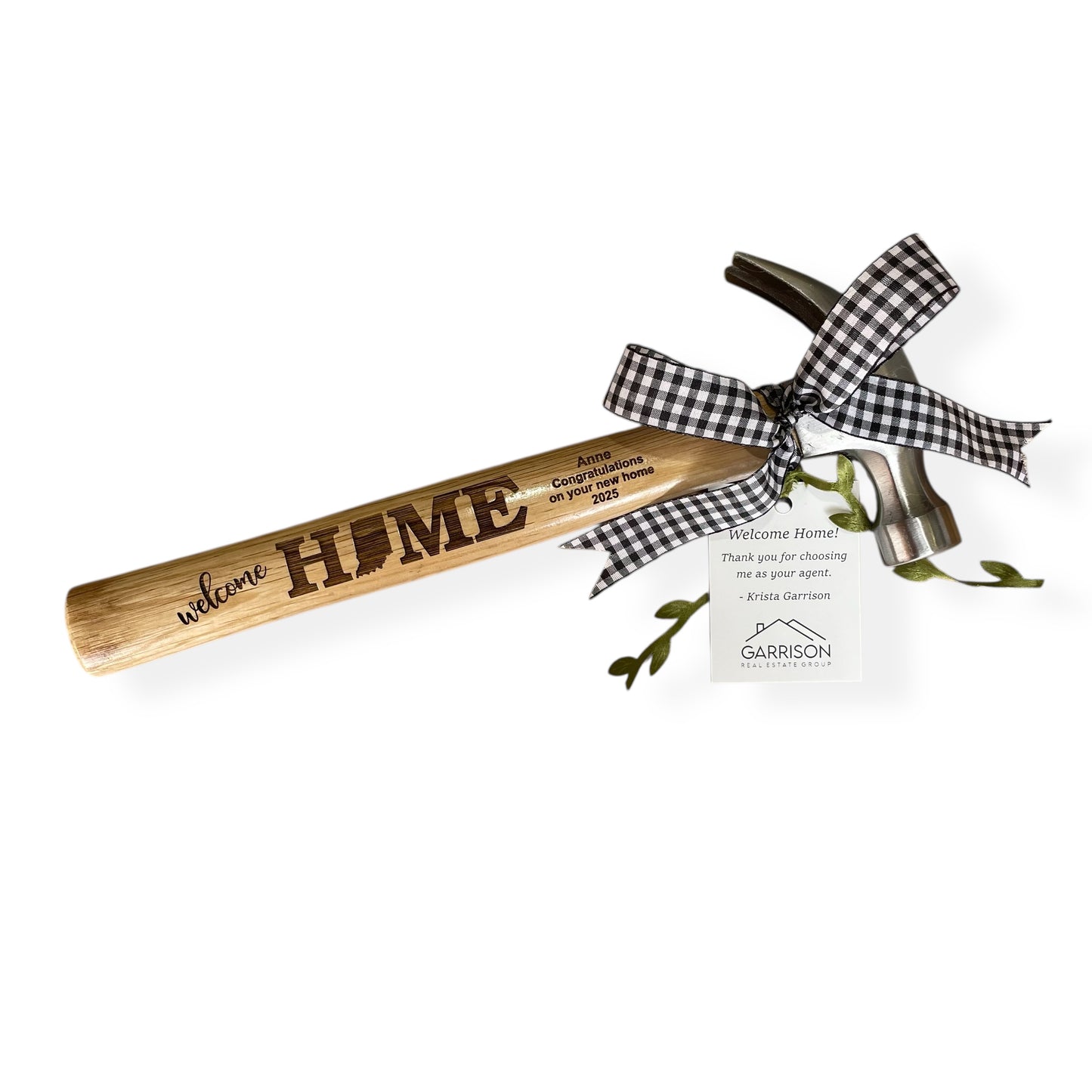 CUSTOM ENGRAVED "WELCOME HOME" STATE HAMMER