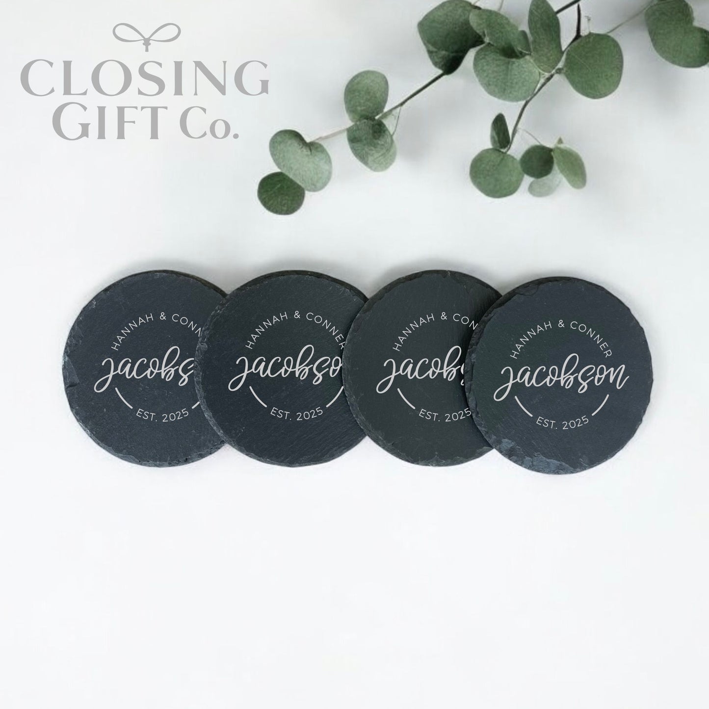 SLATE COASTER SET