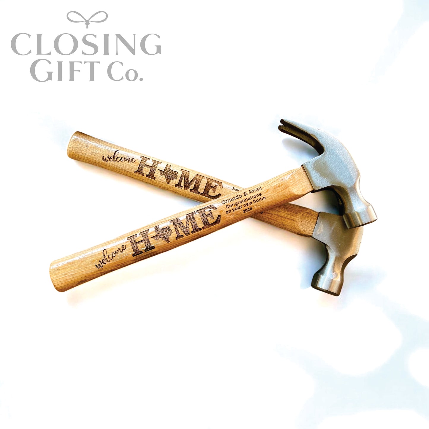 CUSTOM ENGRAVED "WELCOME HOME" STATE HAMMER