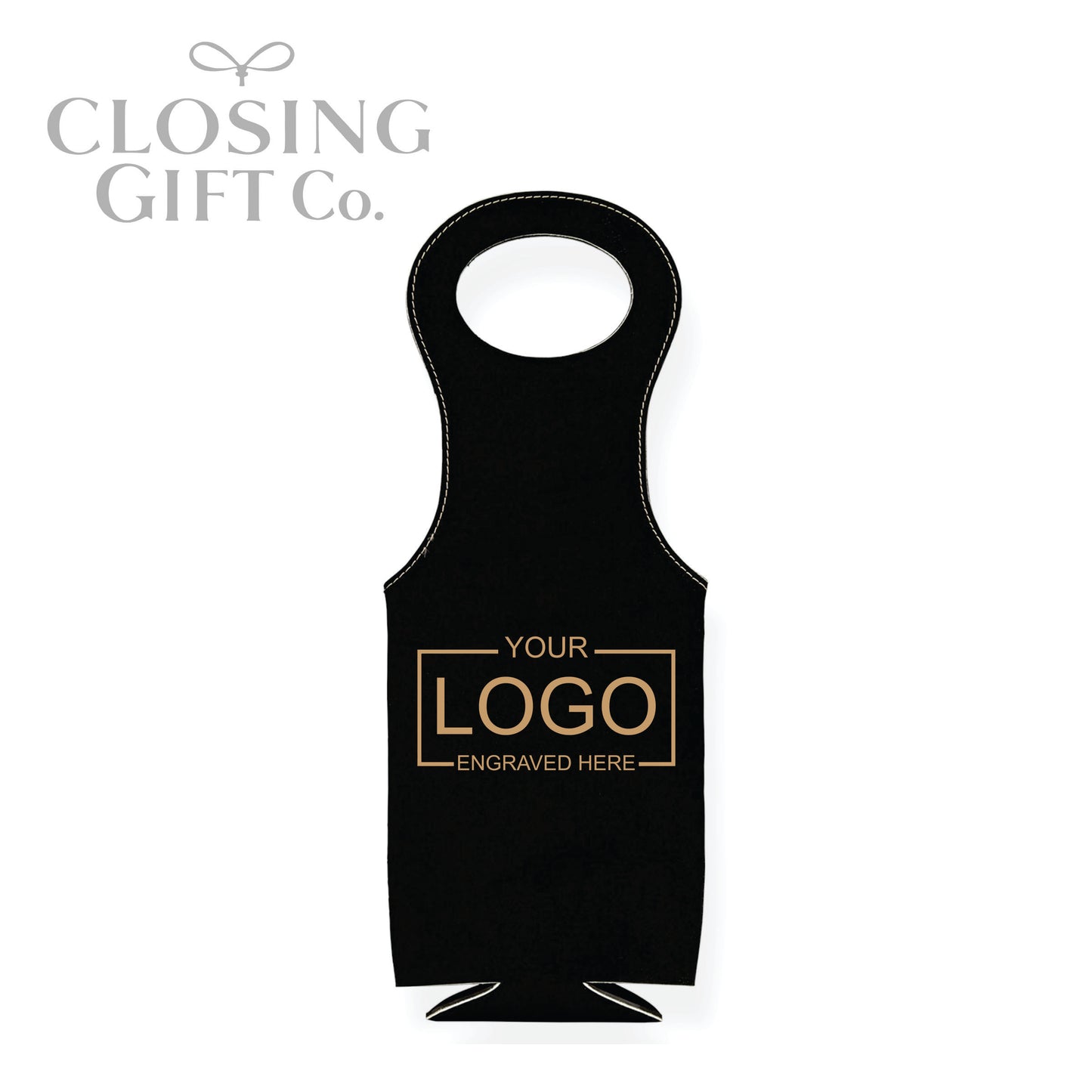 LEATHERETTE WINE BOTTLE BAG
