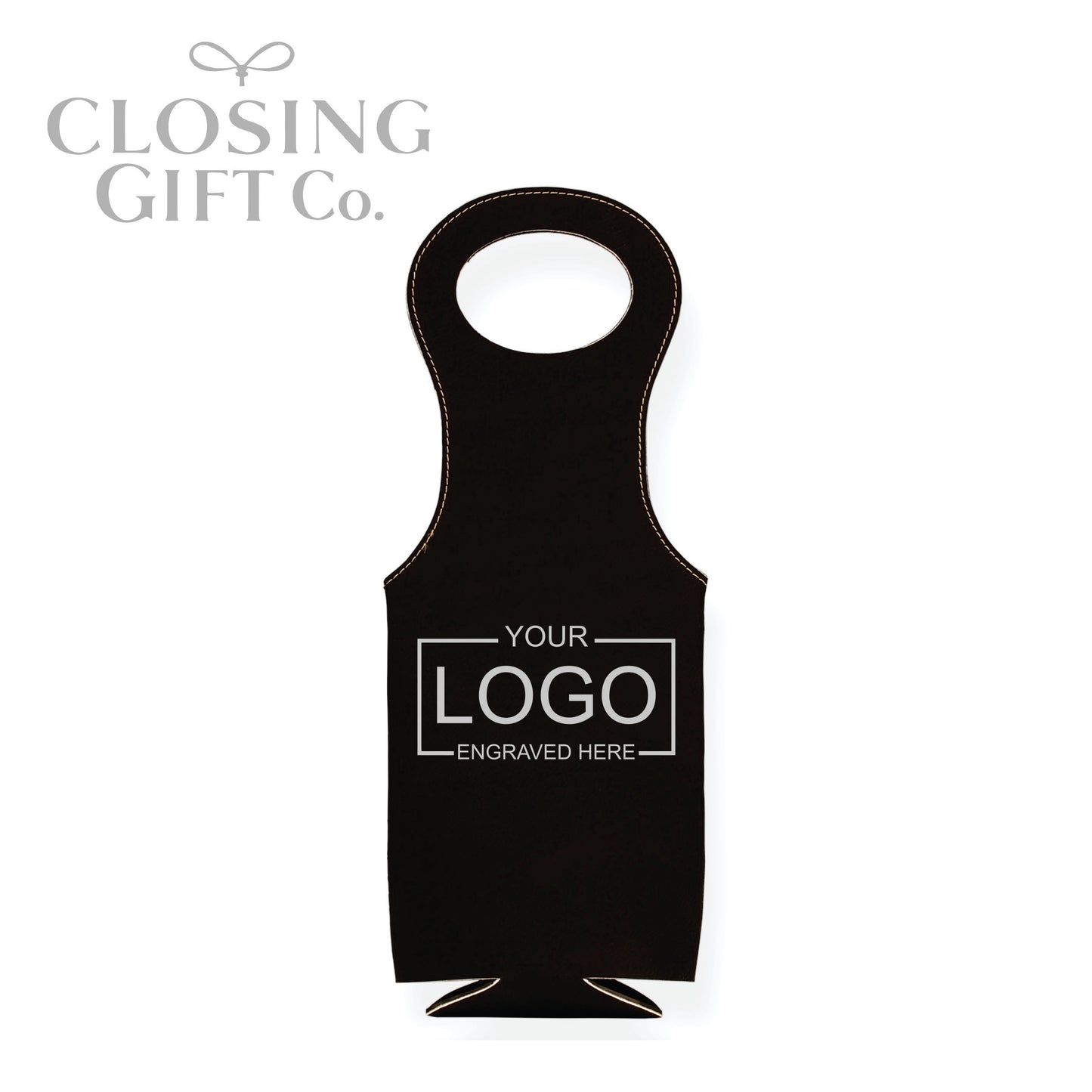LEATHERETTE WINE BOTTLE BAG