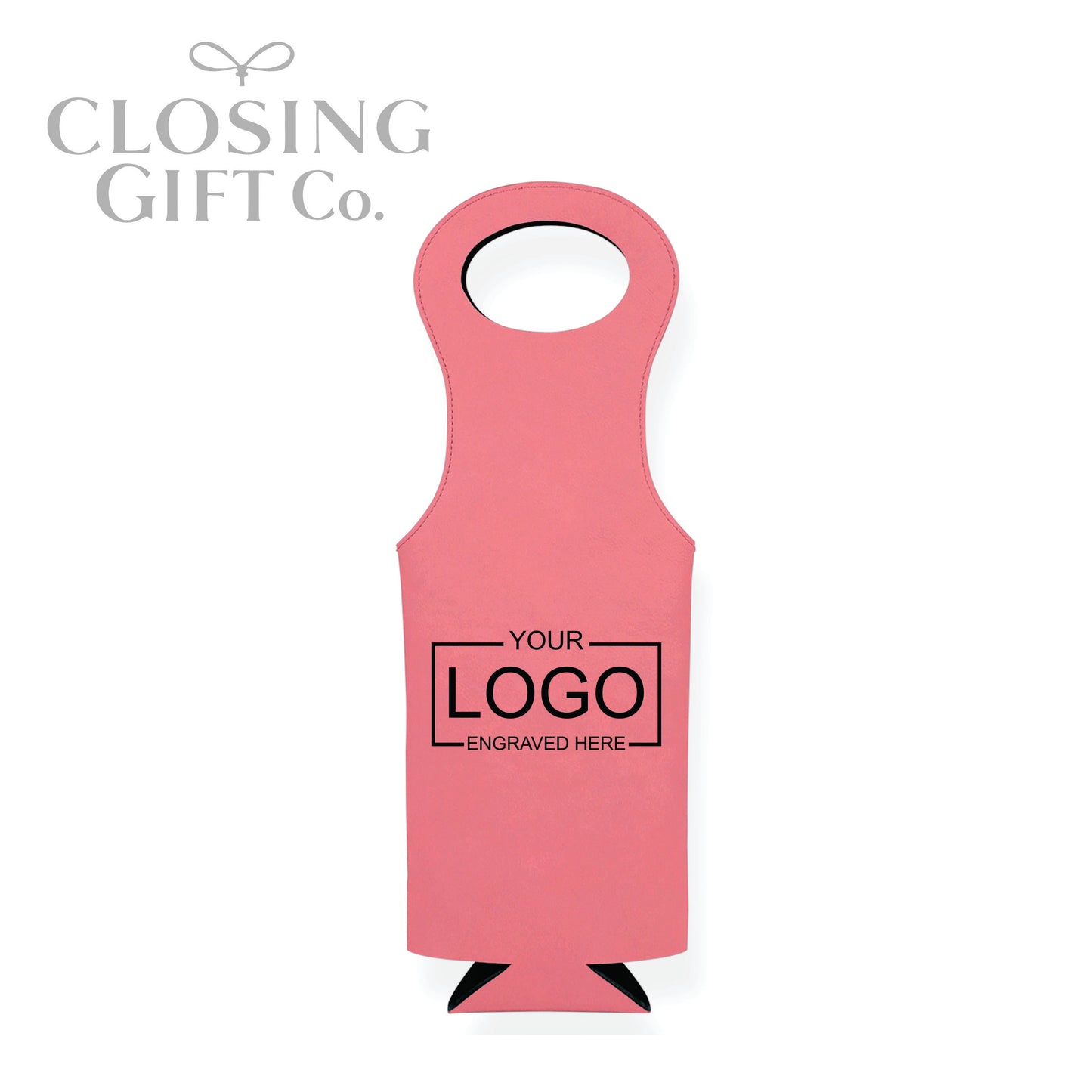 LEATHERETTE WINE BOTTLE BAG
