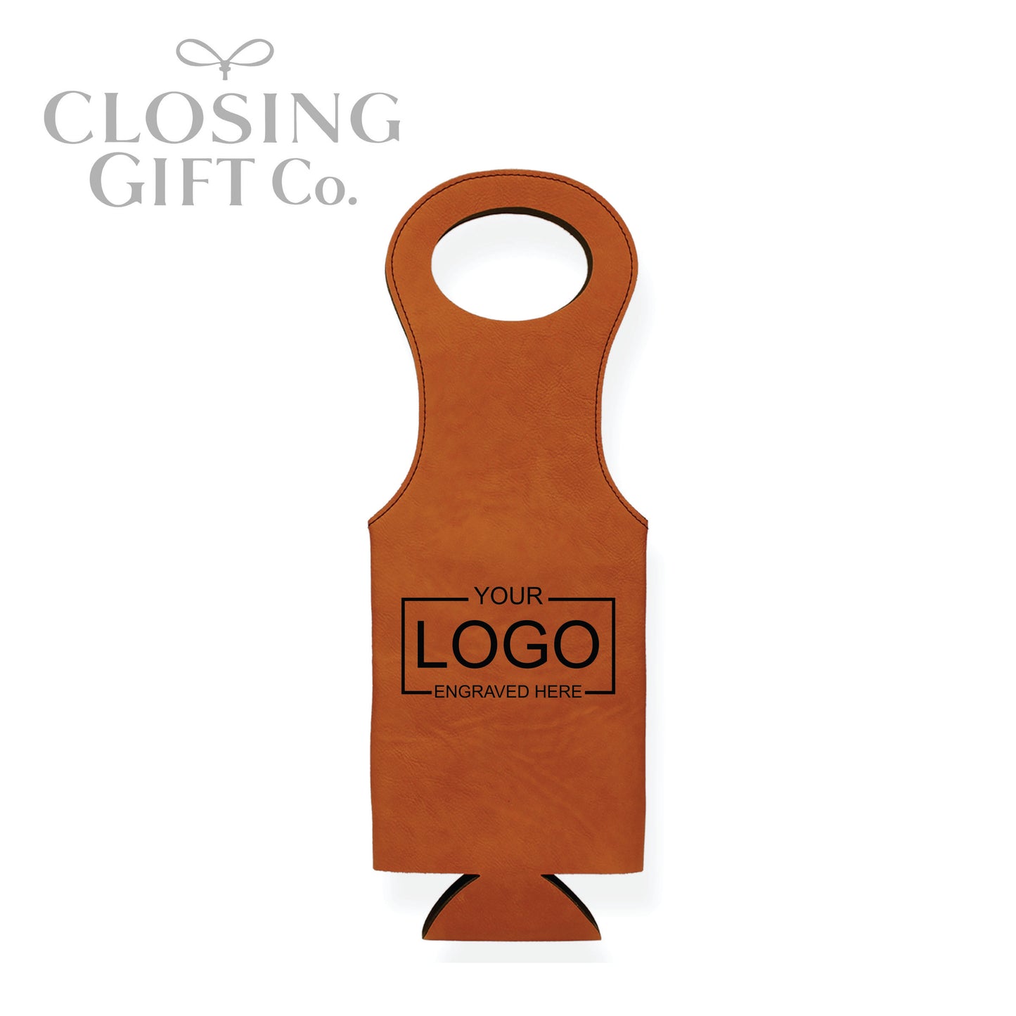 LEATHERETTE WINE BOTTLE BAG