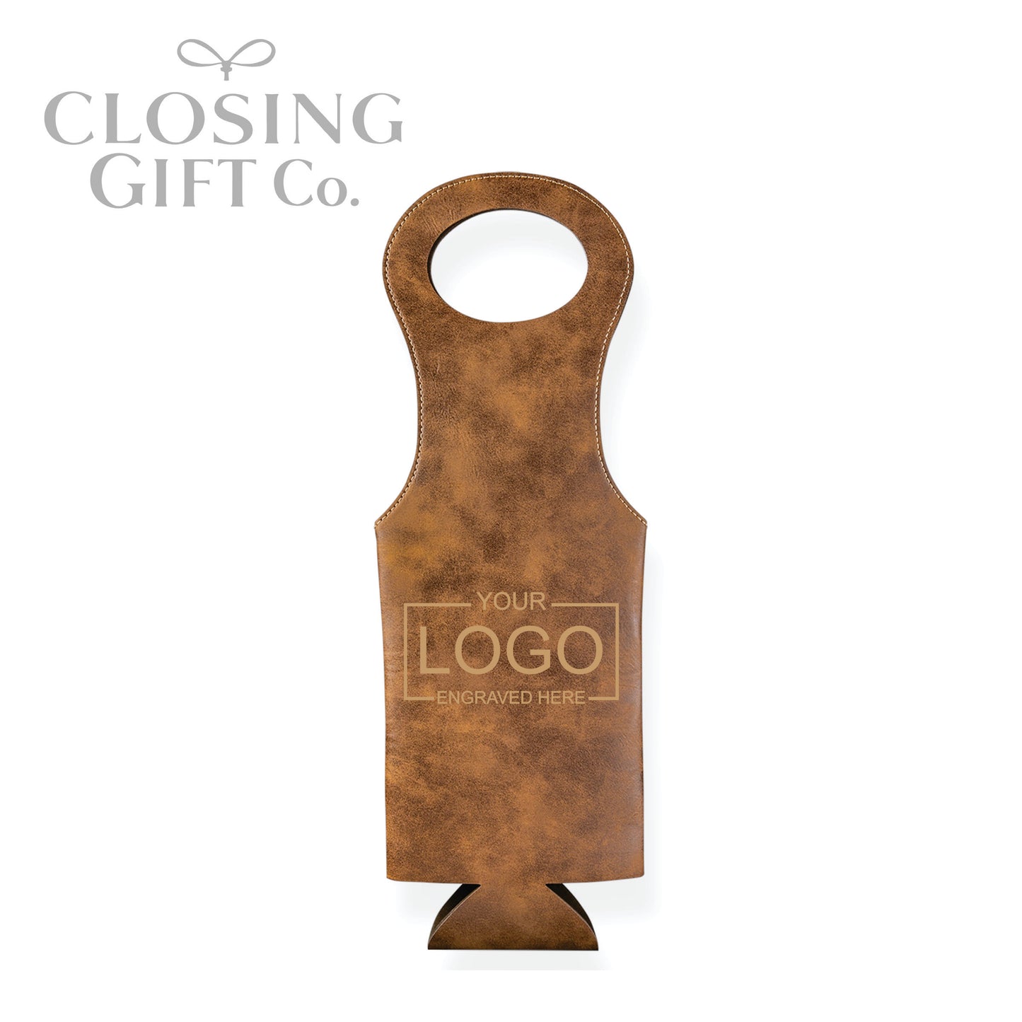 LEATHERETTE WINE BOTTLE BAG