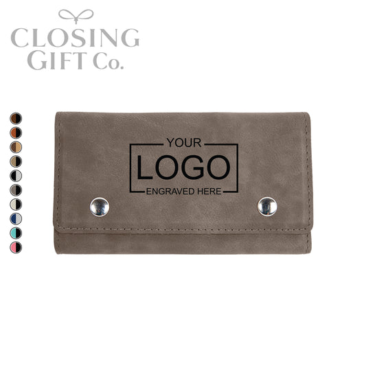 CARD DECK & DICE SET IN CUSTOM ENGRAVED SNAP CASE - ENGRAVED WITH YOUR LOGO