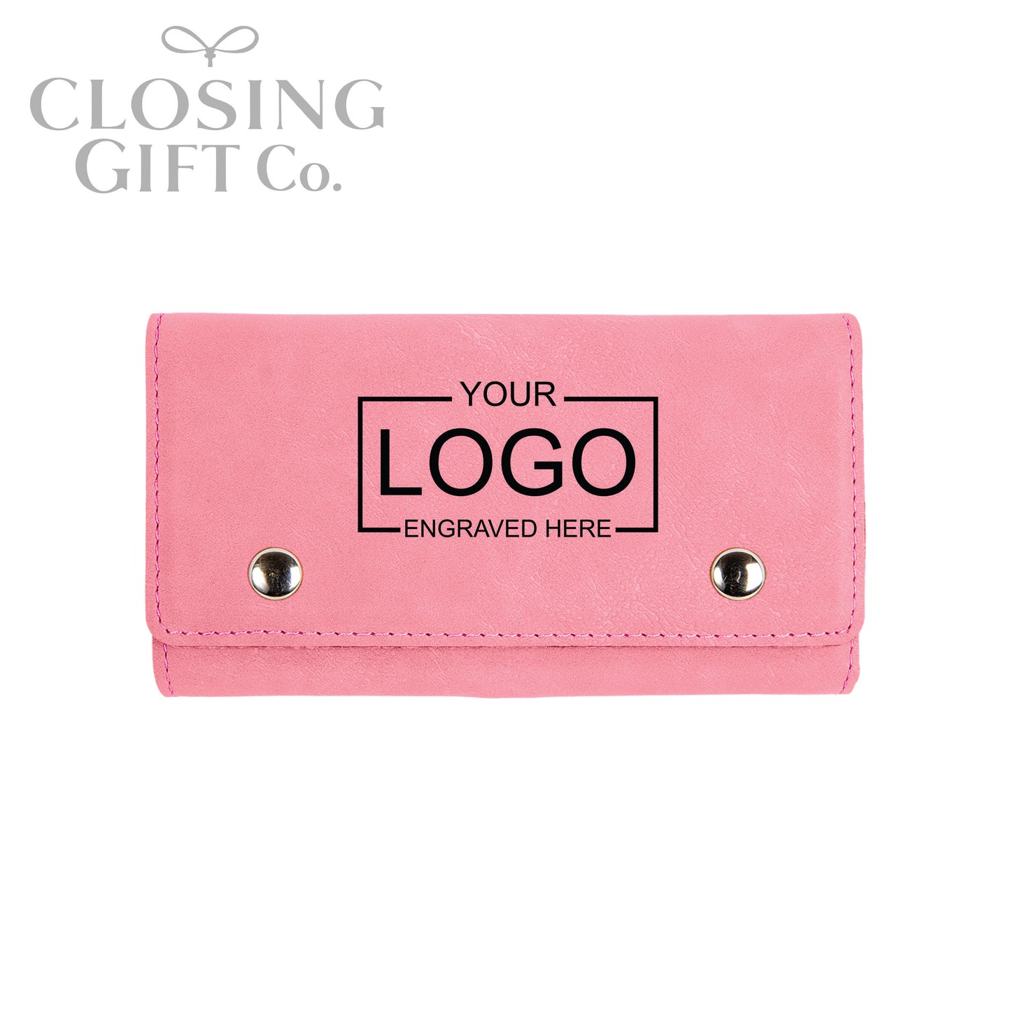 CARD DECK & DICE SET IN CUSTOM ENGRAVED SNAP CASE - ENGRAVED WITH YOUR LOGO