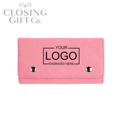 CARD DECK & DICE SET IN CUSTOM ENGRAVED SNAP CASE - ENGRAVED WITH YOUR LOGO