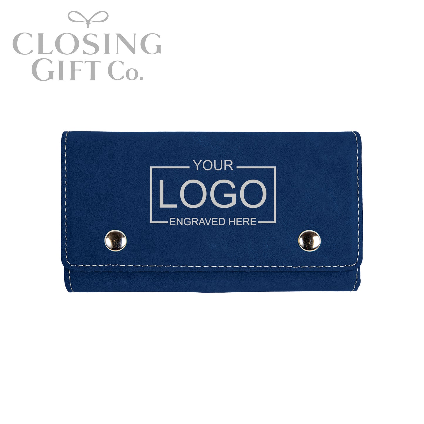 CARD DECK & DICE SET IN CUSTOM ENGRAVED SNAP CASE - ENGRAVED WITH YOUR LOGO
