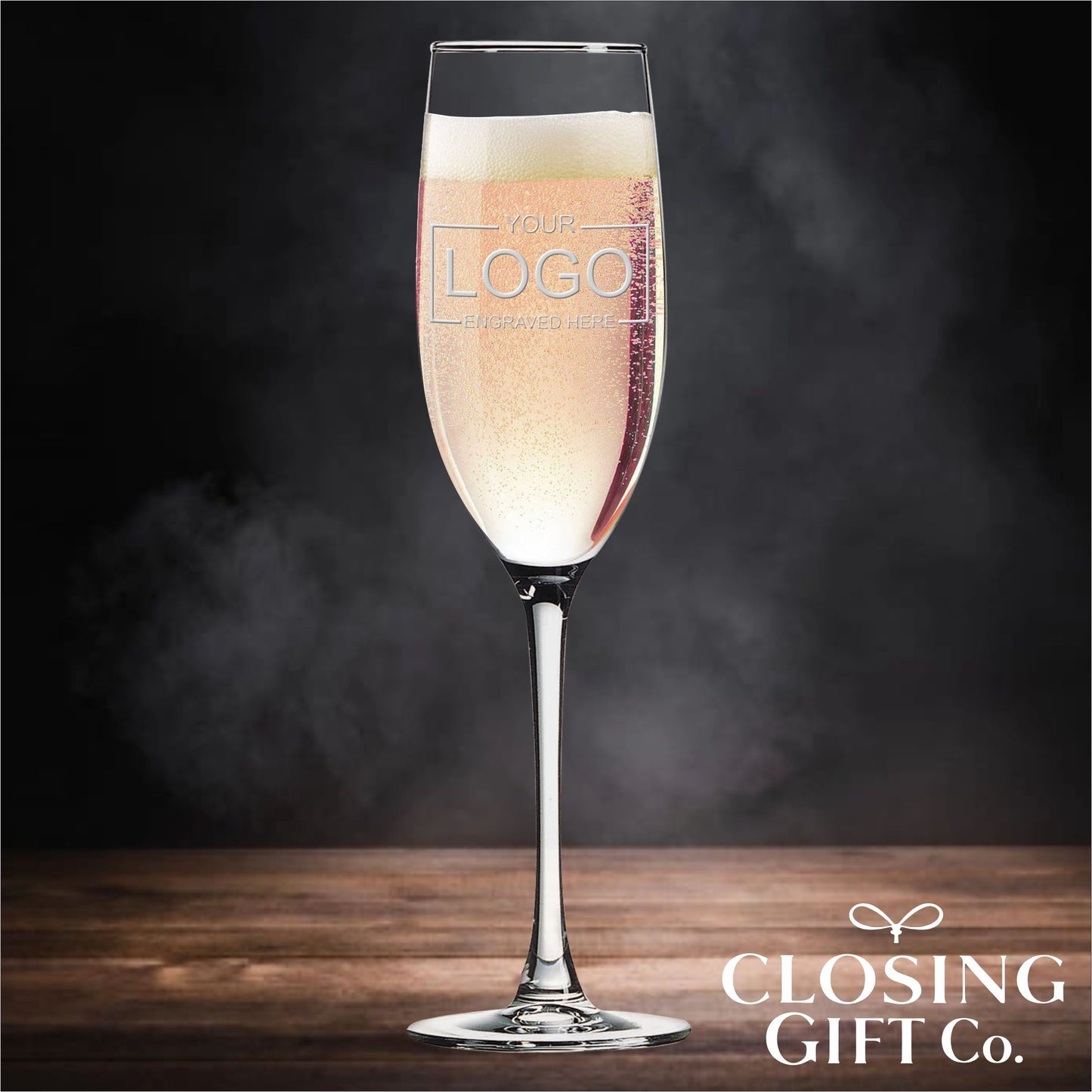 CHAMPAGNE GLASS - ENGRAVED WITH YOUR LOGO
