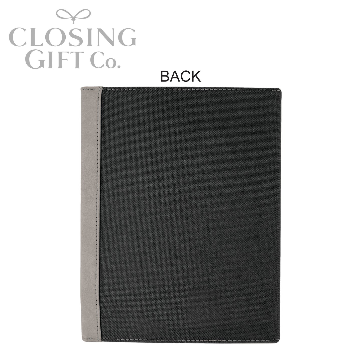 CUSTOM ENGRAVED FOLD-OVER PORTFOLIO WITH NOTEPAD - LARGE