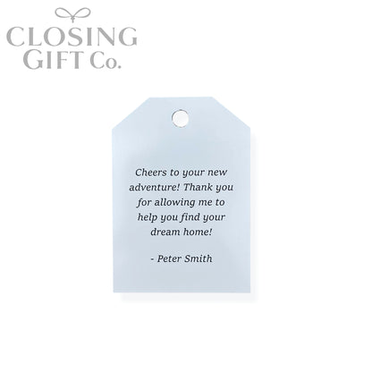 CUSTOM ENGRAVED LUGGAGE TAG SHAPE ACRYLIC TAG SHAPE