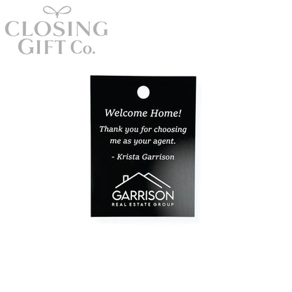 CUSTOM ENGRAVED RECTANGLE SHAPE ACRYLIC GIFT TAG