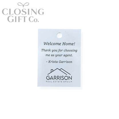 CUSTOM ENGRAVED RECTANGLE SHAPE ACRYLIC GIFT TAG