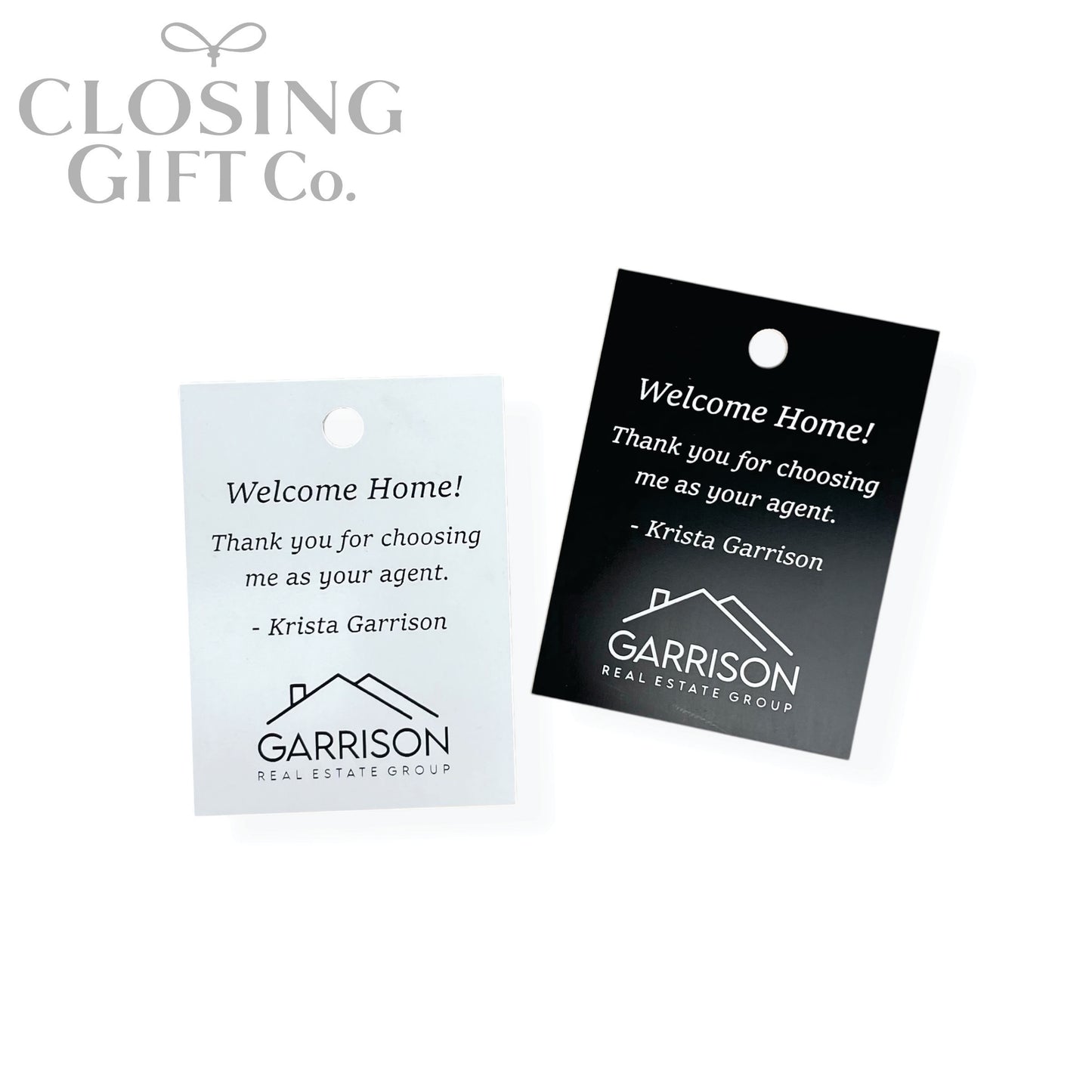 CUSTOM ENGRAVED RECTANGLE SHAPE ACRYLIC GIFT TAG