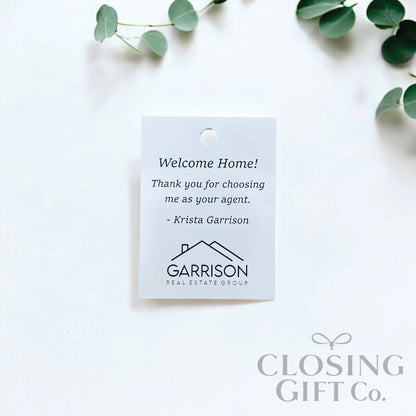 CUSTOM ENGRAVED RECTANGLE SHAPE ACRYLIC GIFT TAG