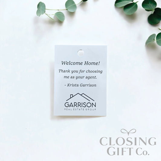 CUSTOM ENGRAVED RECTANGLE SHAPE ACRYLIC GIFT TAG