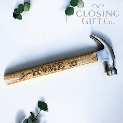 CUSTOM ENGRAVED "WELCOME HOME" STATE HAMMER WITH YOUR LOGO INCLUDED