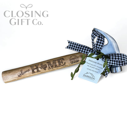 CUSTOM ENGRAVED "WELCOME HOME" STATE HAMMER WITH YOUR LOGO INCLUDED