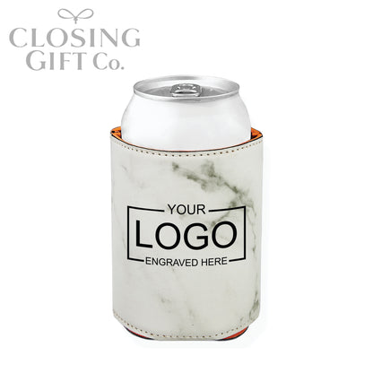 LEATHERETTE BEVERAGE HOLDER - ENGRAVED WITH YOUR LOGO