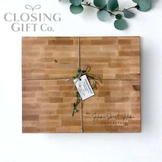 MAPLE BUTCHER BLOCK - CUSTOM ENGRAVED