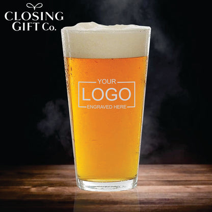 PINT GLASS - ENGRAVED WITH YOUR LOGO