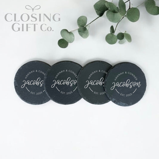 SLATE COASTER SET