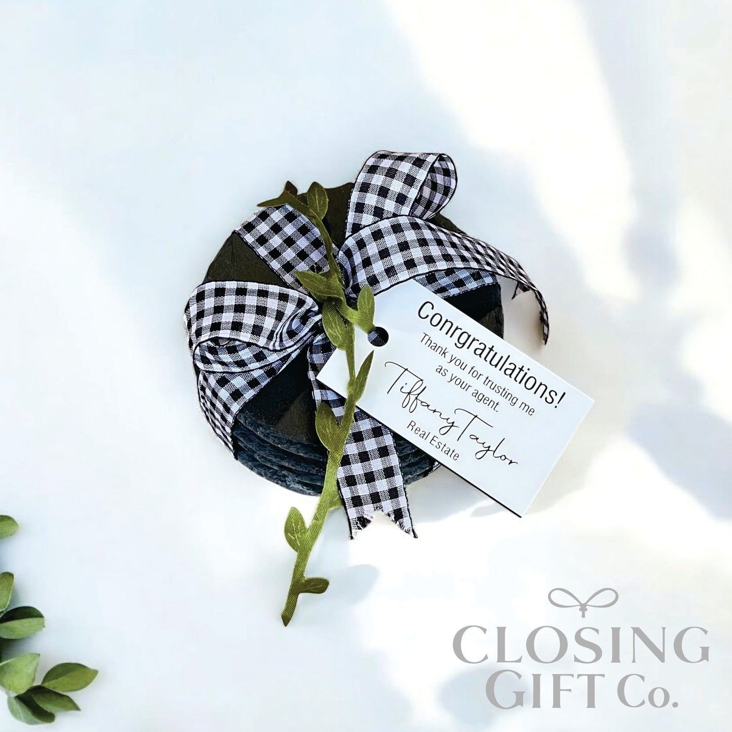 ROUND SLATE COASTER SET IN BULK - BUY MORE / SAVE MORE!