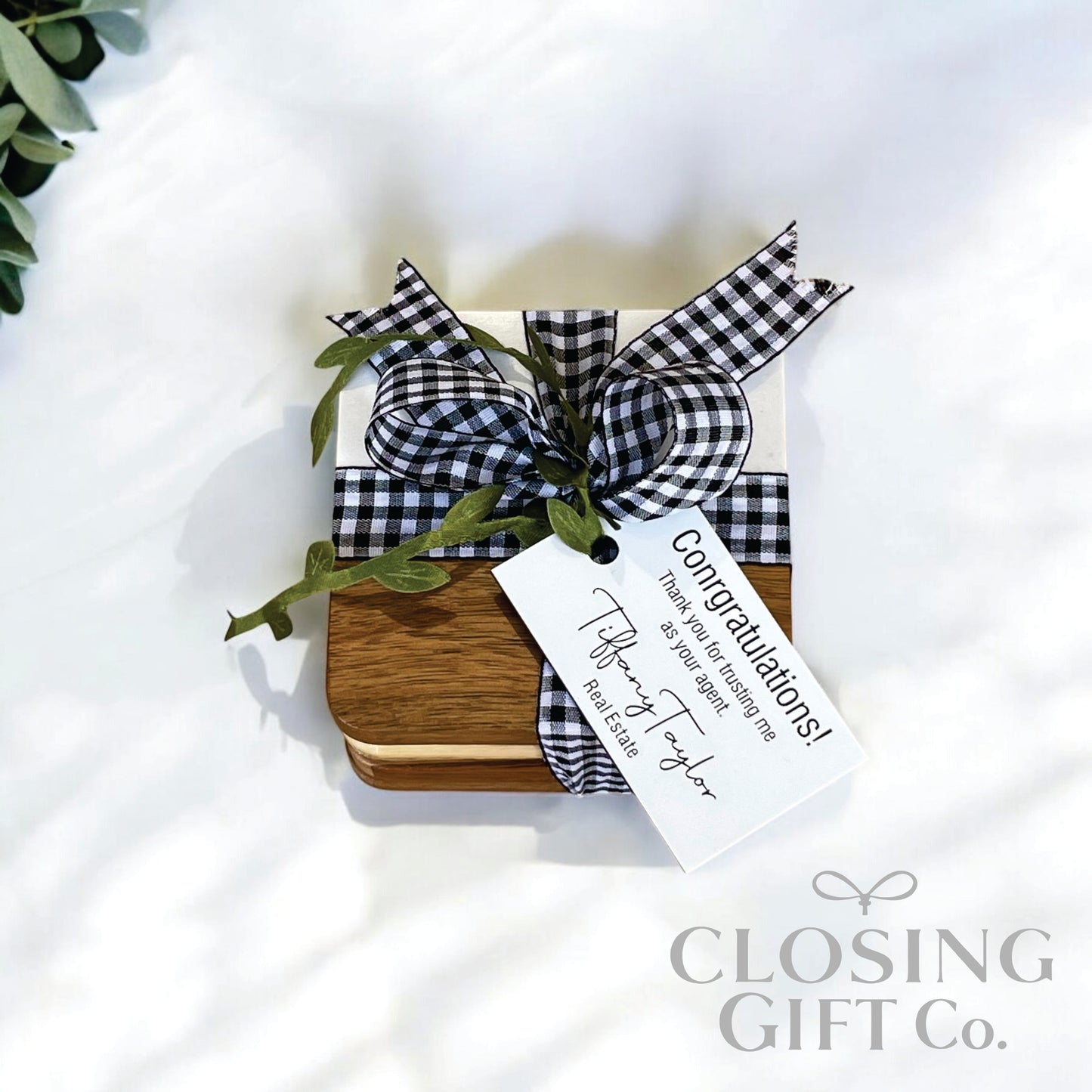 ACACIA WOOD & MARBLE SQUARE COASTER SET IN BULK - BUY MORE / SAVE MORE!