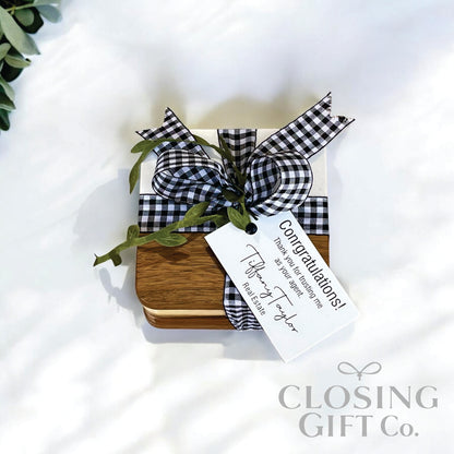 ACACIA WOOD & MARBLE SQUARE COASTER SET IN BULK - BUY MORE / SAVE MORE!
