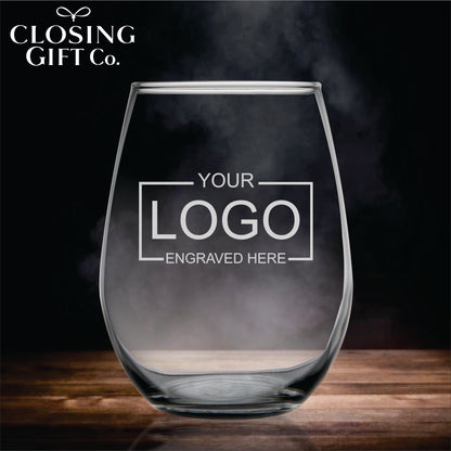 STEMLESS WINE GLASS - ENGRAVED WITH YOUR LOGO