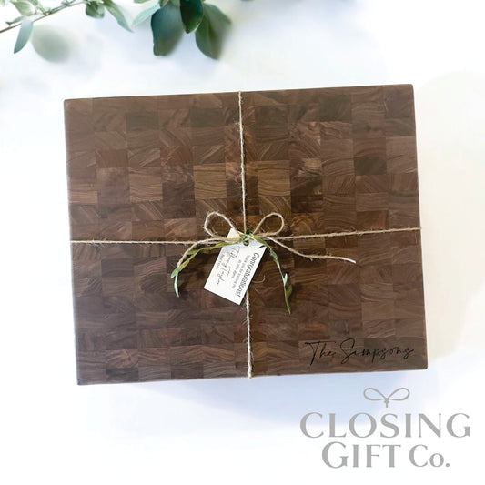 WALNUT BUTCHER BLOCK - CUSTOM ENGRAVED