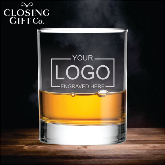 ROUND WHISKEY GLASS - ENGRAVED WITH YOUR LOGO