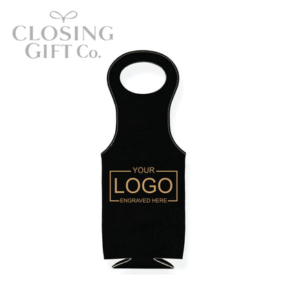 LEATHERETTE WINE BOTTLE BAG