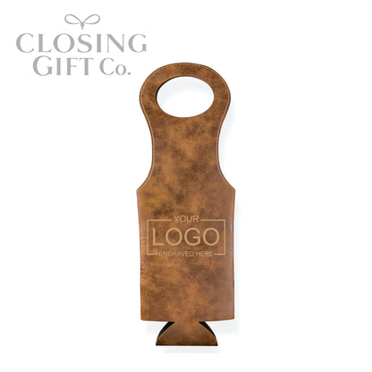 LEATHERETTE WINE BOTTLE BAG
