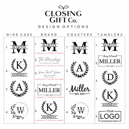 CUSTOM CLOSING GIFT BASKET SET - WINE TOOL BASKET