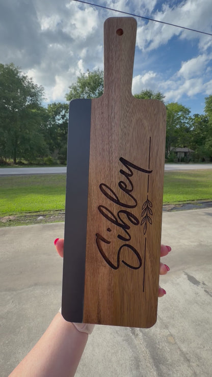 Realtor Closing Gift Basket | Housewarming Gift for New Home | Engraved Acacia & Black Marble Board, Coasters & Black Wine Tumblers