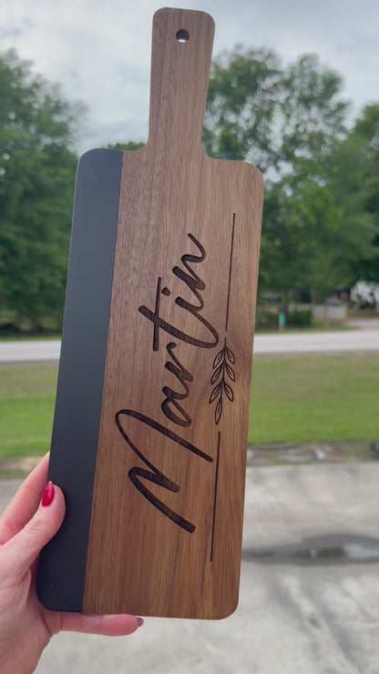 Realtor Closing Gift Basket | Housewarming Gift for New Home | Engraved Acacia & Black Marble Board, Coasters & Black Wine Tumblers