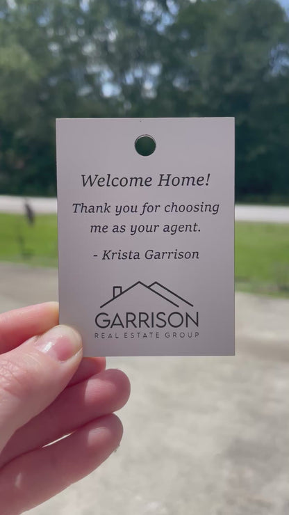 CUSTOM ENGRAVED RECTANGLE SHAPE ACRYLIC GIFT TAG